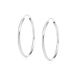 Cercei rotunzi argint Ø35 mm x 2 mm Creole DiAmanti KSZ2035ER-DIA (Argint 925‰ 3,2 g.)